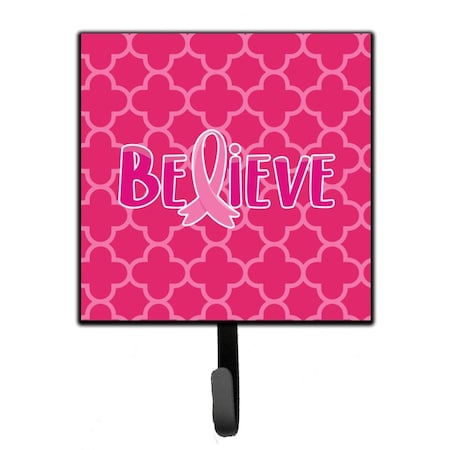 Carolines Treasures Breast Cancer Awareness Ribbon Believe Leash or Key Holder BB6980SH4